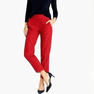 J. Crew women’s lace pant, in red